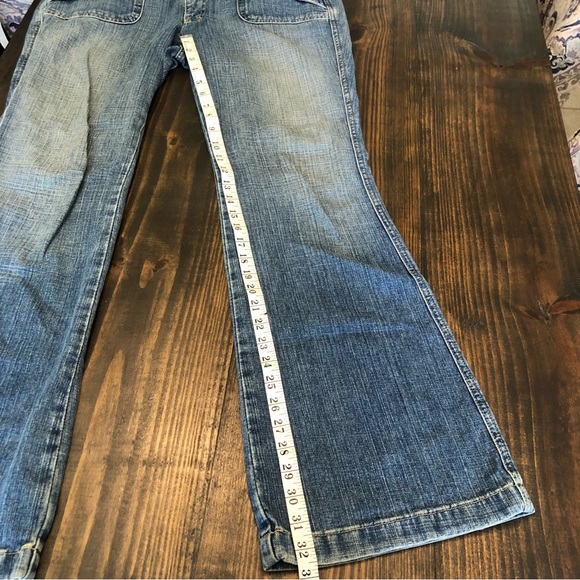 Mossimo Flare Hippiecore Boho Festival Jeans Plus Size Ridged 100% Cotton - Picture 8 of 11